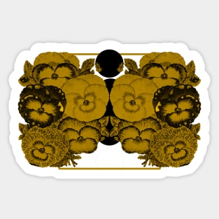 art mustard flowers Sticker